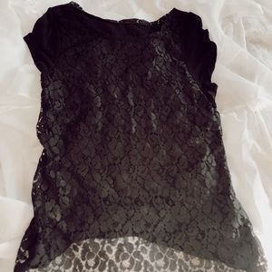 Floral lace tshirt